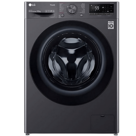 LG Vivace 10KG Front Load Inverter Washing Machine, Silver - F4Y5RYGYJV