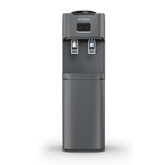 Fresh Warm and Cold Water Dispenser, 2 Taps, Silver- FW-17VFD2