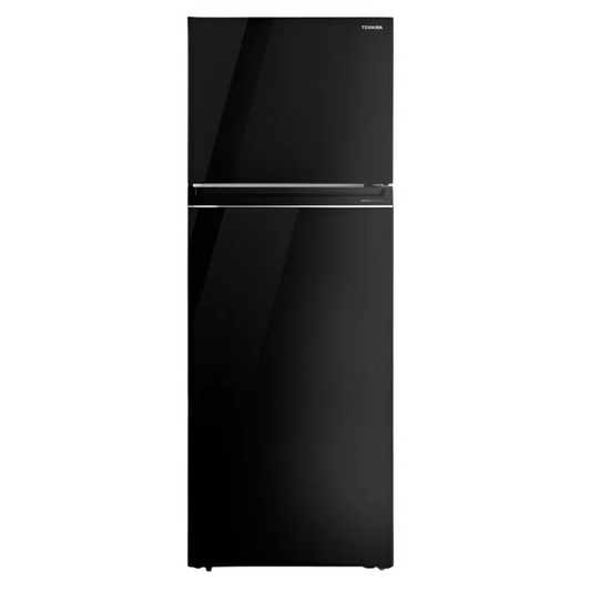 Toshiba No-Frost Refrigerator, 450 Liters, Inverter, Glass Black - GR-RT624WE-PGN(22)