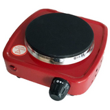 City Electric Single Hot Plate, 500 Watt, Red- HMA-1009