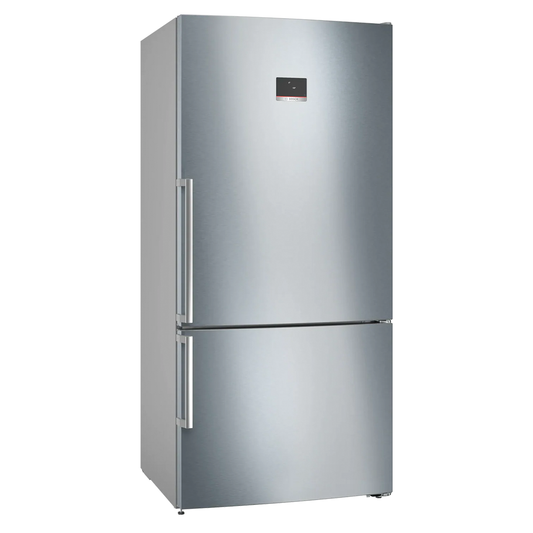 Bosch Freestanding No Frost Refrigerator with Bottom freezer, 631 Liters, Silver - KGN86CI3E8