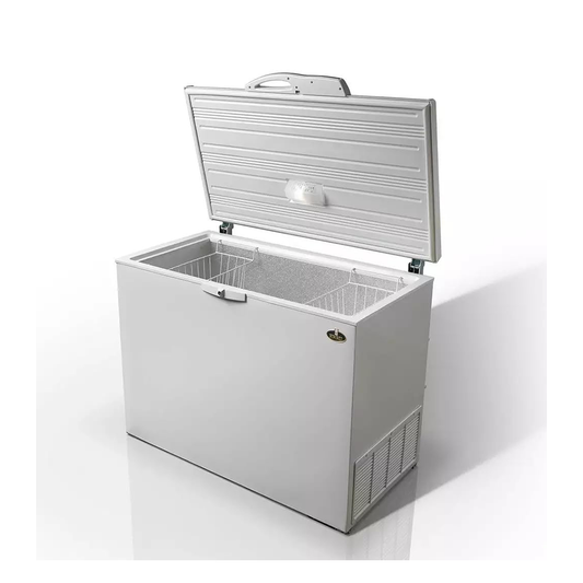 Kiriazi Digital Chest Deep Freezer, 338 Liter, White - KH338CF