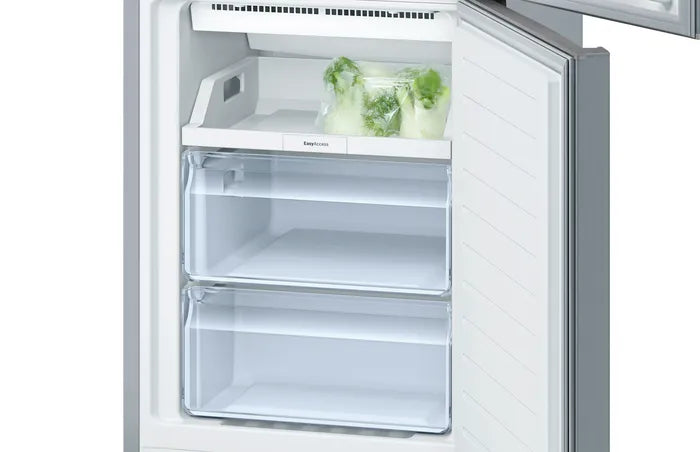 Bosch Serie 2 No-Frost Freestanding Refrigerator, 302 Liters, Stainless Steel- KGN36NL30U