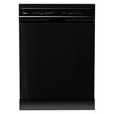 Midea Digital Dishwasher, 14 Place Settings, 6 Programs, Black - MDWEF1433D(B)-WI-EG