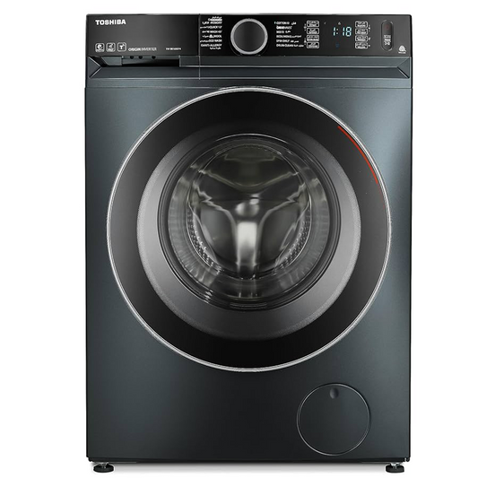 Toshiba Front Load Automatic Washing Machine, 9Kg, Inverter Motor, Morandi Grey - TW-BK100GF4EG(MK)