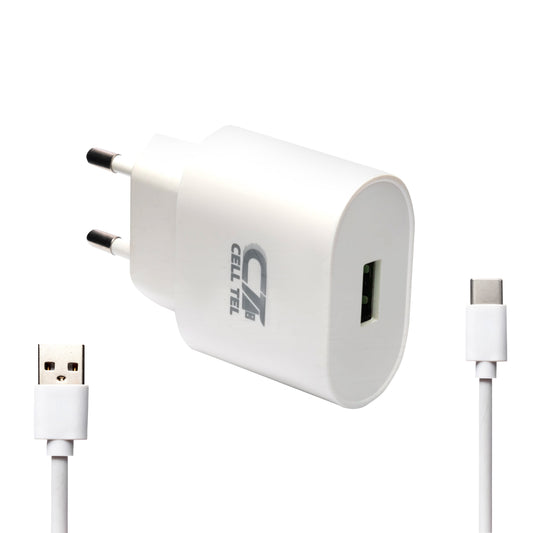 Cell Tel Type-C Quick Charger Set, 20 Watt - Turbo 5
