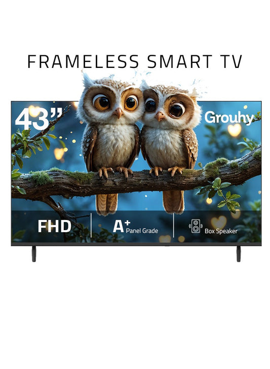 Grouhy 43 Inch Full HD LED Smart Frameless TV - GLD43SAWORV2