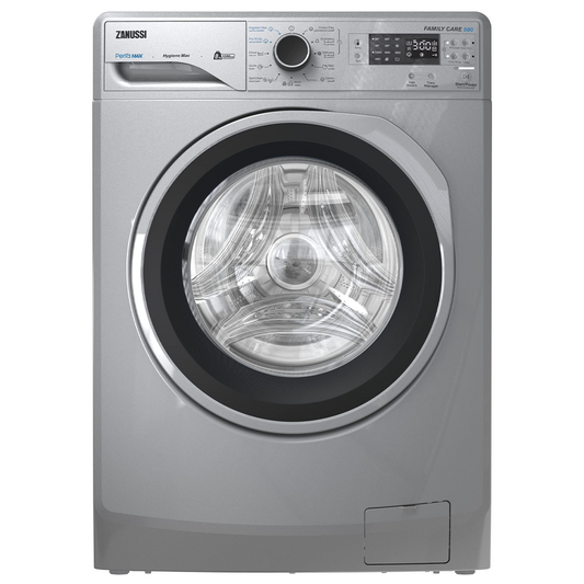 Zanussi Front Load Washing Machine, 8 Kg, Silver - ZWF8240SB5