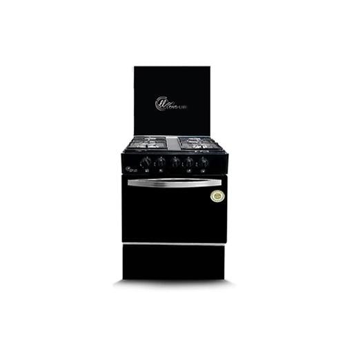 Long Life Economic Gas Cooker, 55 Cm, Black – 1001