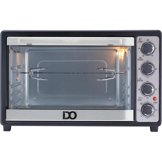 IDO Freestanding Electric Oven, 50 Liters, 2000 Watt, Black & Silver - TO50SG-BK