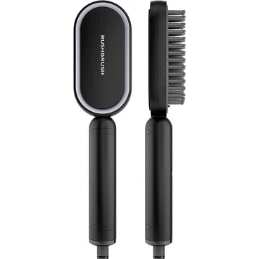 Rush Brush Hair Straightening Brush, Black - S3 Lite