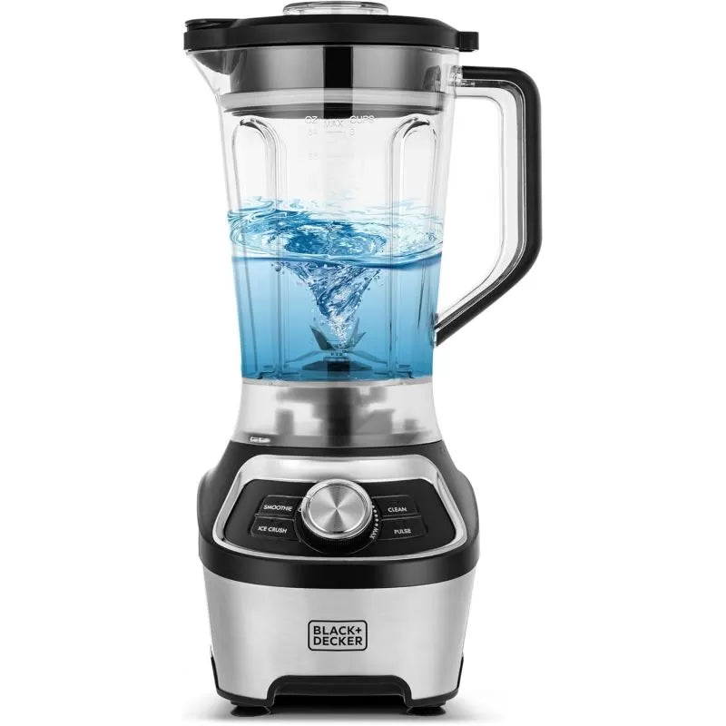 Black+Decker High Speed Blender, 1200 Watt, 1.85 Liters, Stainless Steel - BXH1200
