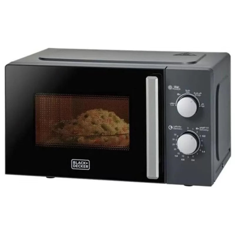 Black+Decker Microwave Oven 20 Liters, Black – MZ2015P