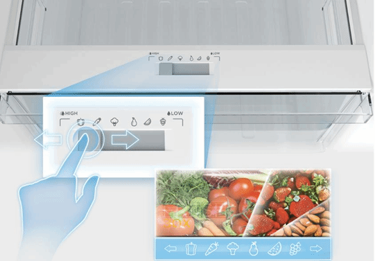 Midea Refrigerator, 535 L With Inverter Motor, Bru Steel - MDRT723MTN46D