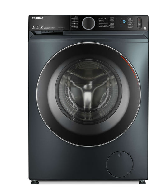 Toshiba T15 Series Front Load Automatic Washing Machine, 10.5Kg, Inverter Motor, Morandi Grey - TW-BK115GF4EG(MK)