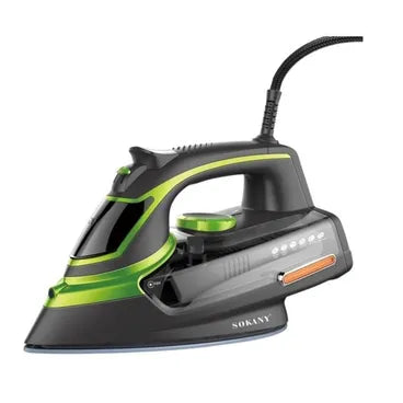 Sokany Steam Iron, 2400 Watt, Black & Green - SK-11015