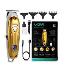 VGR Professional Electric Rechargeable Hair Trimmer, LED Display - VGR-062