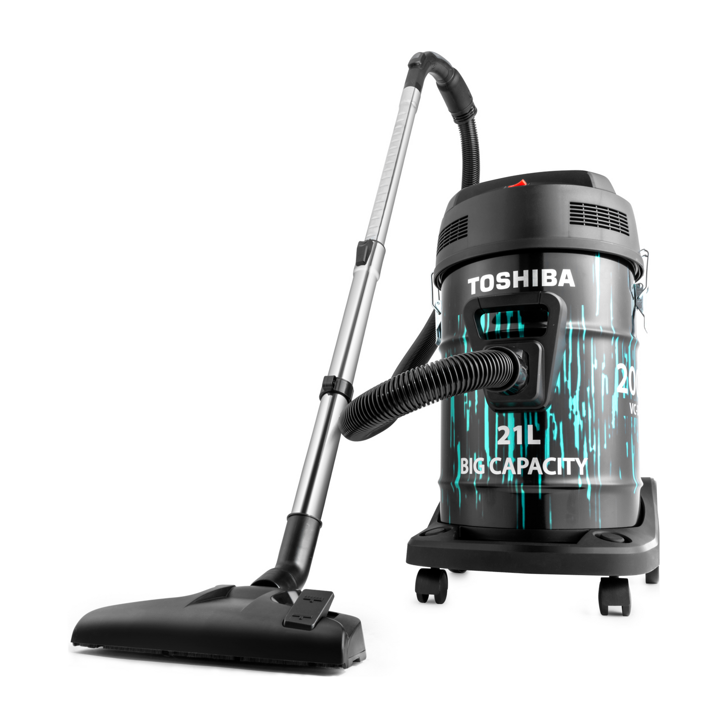 Toshiba Drum Type Vacuum Cleaner, 2000 Watt, 21 Liters, Blue - VC-DR200ACME(B)