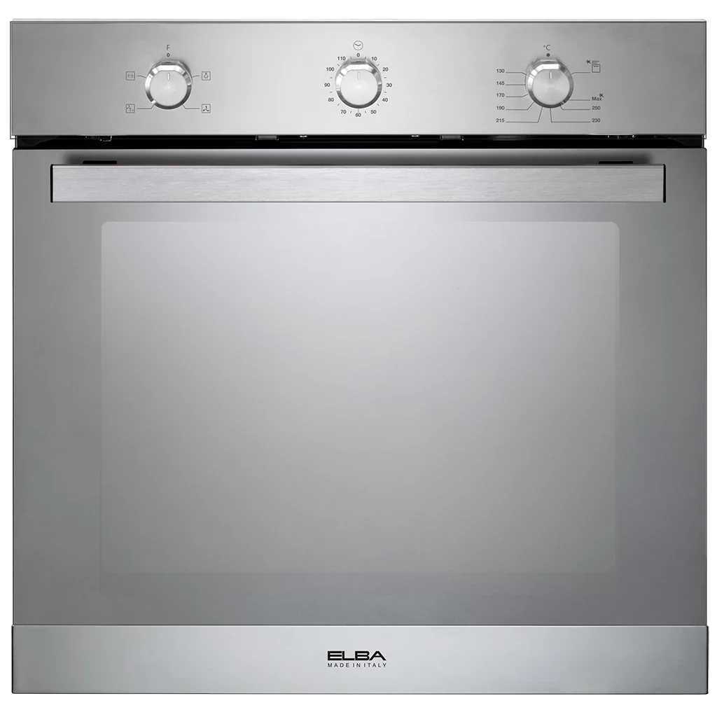 Elba Built-In Gas Oven, 65 liters, 60 cm, Silver - AL6XLXFG