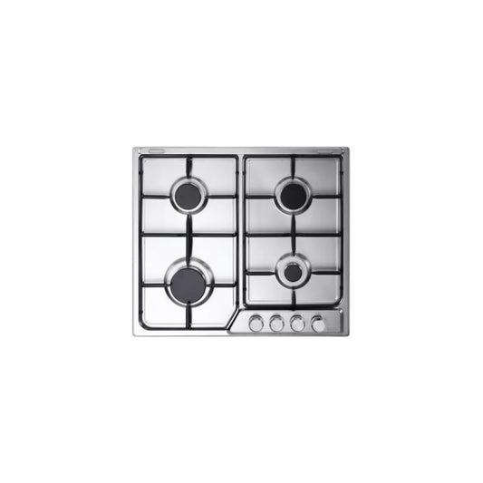 Elba Gas Hob, 4 Burners, 60 cm, Silver - ENF60-444XD