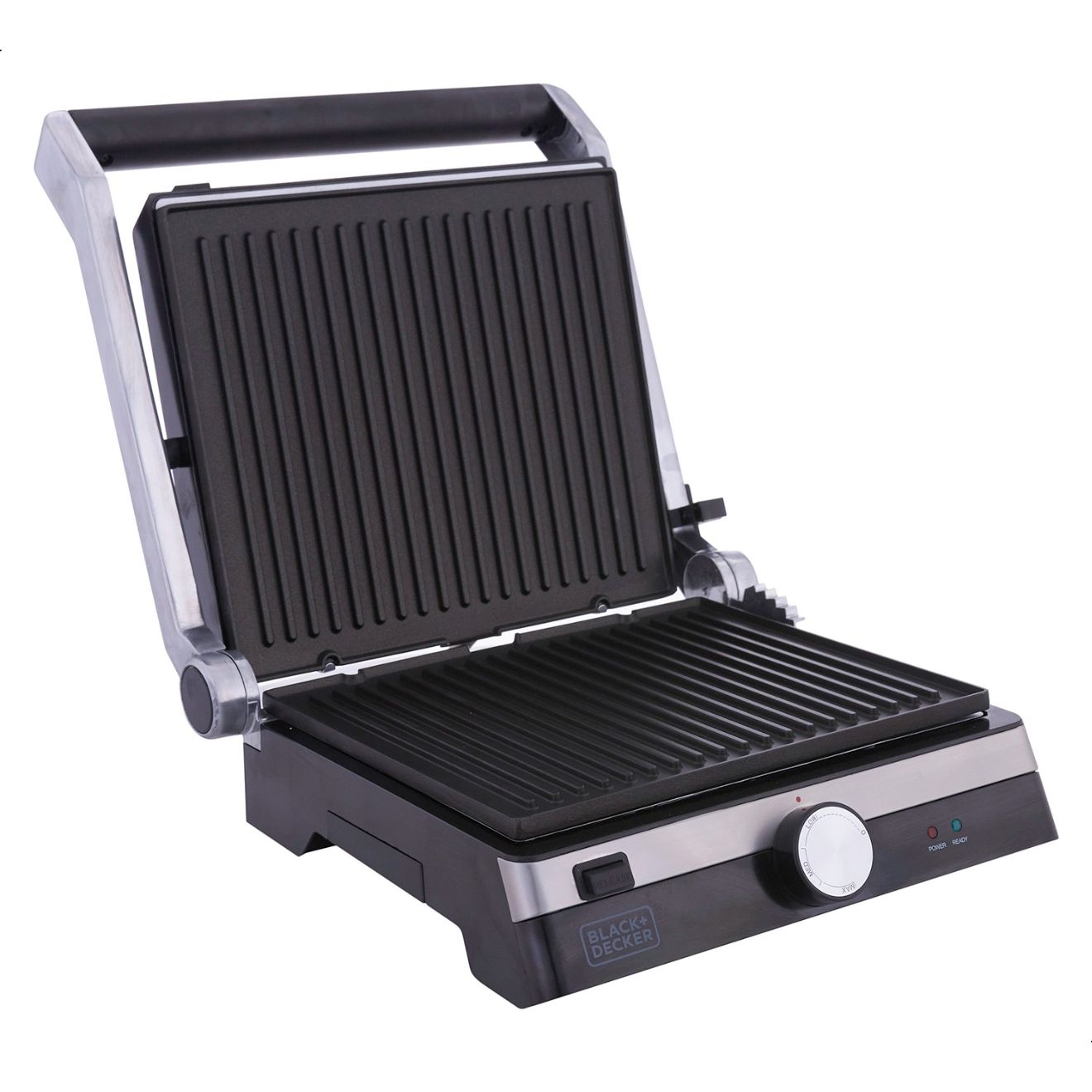 Black+Decker Health Grill, 2000 Watt, Black and Silver - CG2000