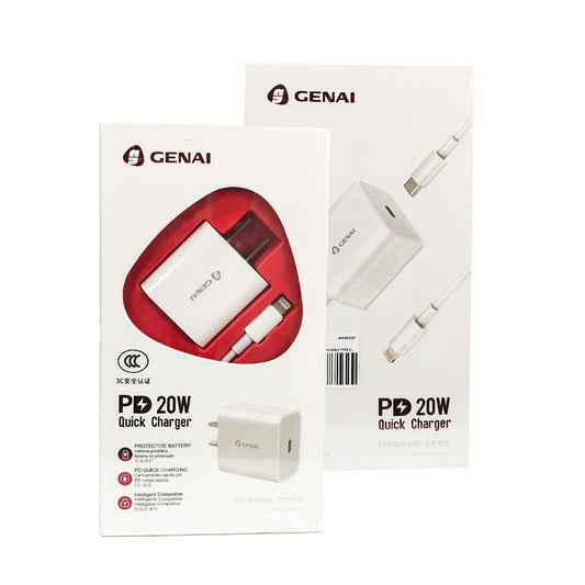Genai Quick charger PD with cable Type-C to Lightning, 20W, Q27-PD
