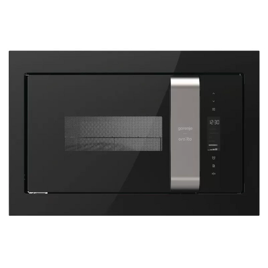 Gorenje Built-In Microwave Oven, 60 cm, With Grill, Electronic Control, Black - BM235ORAB