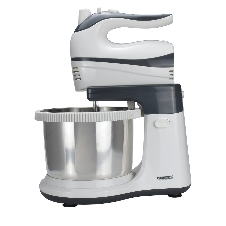 Media Tech Stand Mixer, 500 Watt, White/Grey - MT-H233B