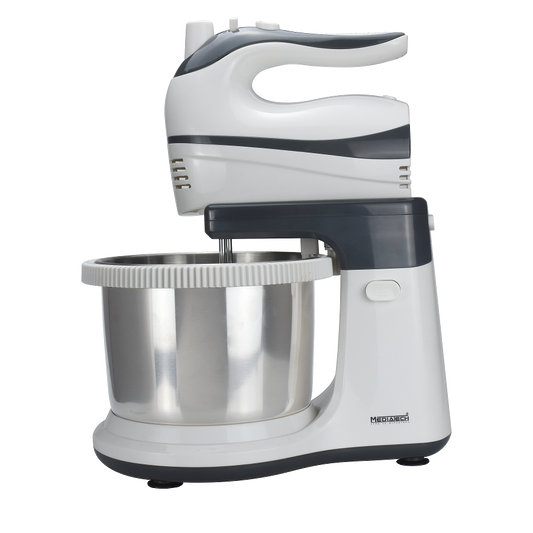Media Tech Stand Mixer, 500 Watt, White/Grey - MT-H233B