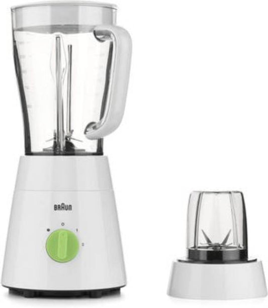 Braun Countertop Blender, 1.5 Liter, 500 Watt, White - JB0115WH