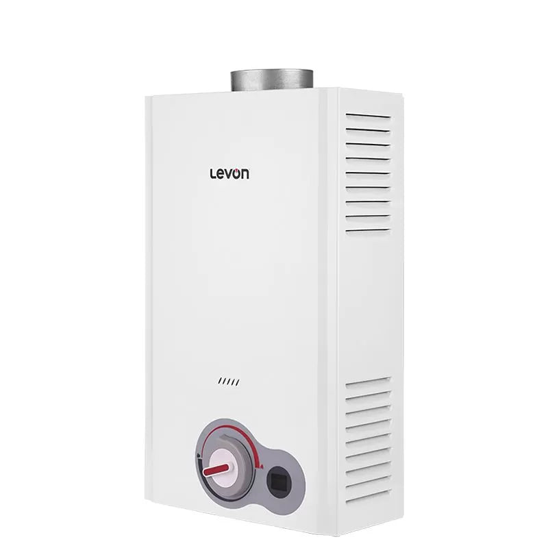 Levon Digital Gas Water Heater, 6 Liters, Without Chimney, White - 6518124