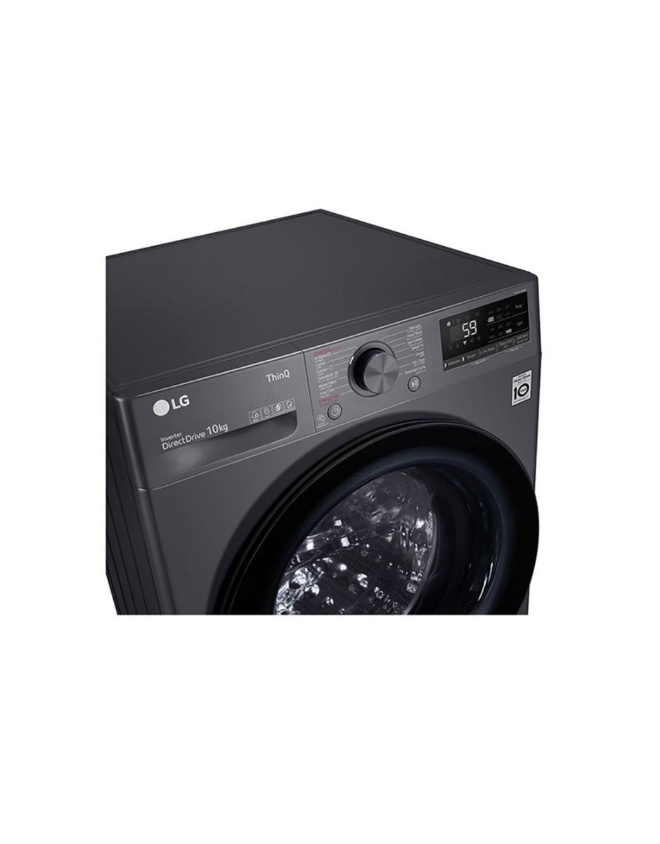 LG Vivace 10KG Front Load Inverter Washing Machine, Silver - F4Y5RYGYJV