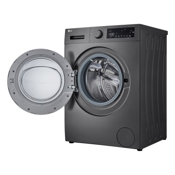 LG 8 kg, Front Load Washing Machine, Black- F2T2TYM1S
