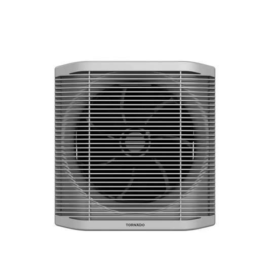 Tornado Bathroom Ventilating Fan With Grid, 25cm, Grey - TVS-25BG