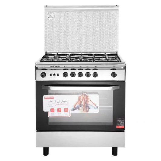 Fresh, Matrix, Cooker, 5 Burners, Black & Silver - 500016943