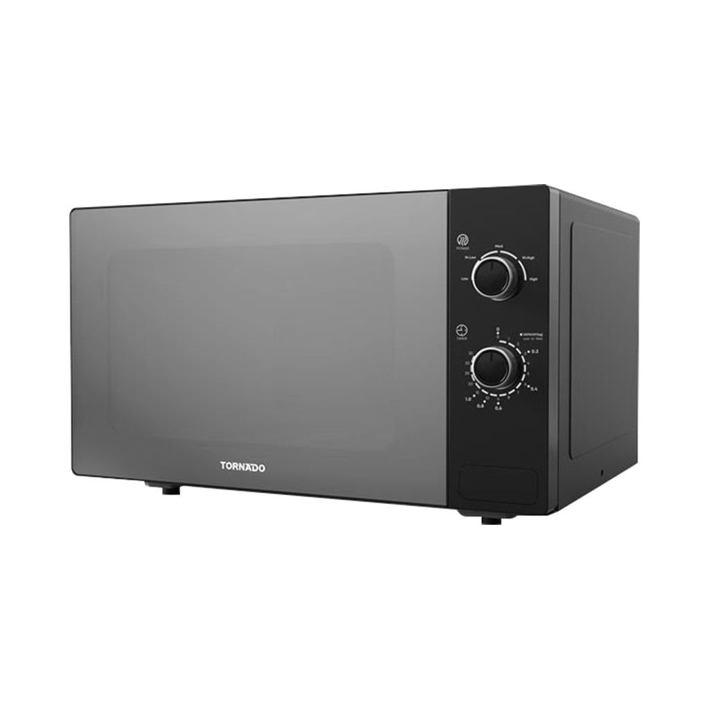 Tornado Solo Microwave, 25 Liter, 900 Watt, Black - TMMS-25EL-BKS