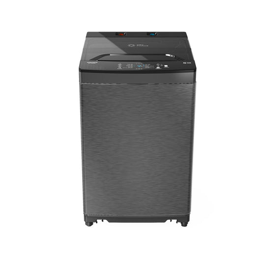 Tornado Top Load Automatic Washing Machine, 8 Kg, Dark Silver - TWT-TLN08LDS