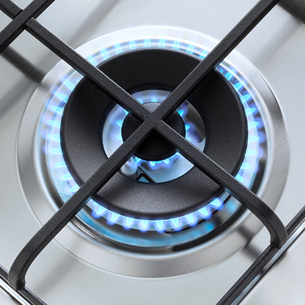 Elba Gas Hob, 90 cm, 5 Burners, Silver - ELIO95-545L