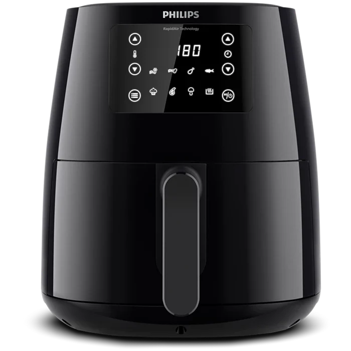 Philips 3000 Series L Digital Air Fryer, 4.1 Liter, 1550 Watt, Black - HD9243/90