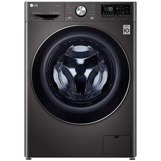 LG Front Load Full Automatic Washing Machine With Dryer, 9 Kg, Black Steel - F4R5VGG2E