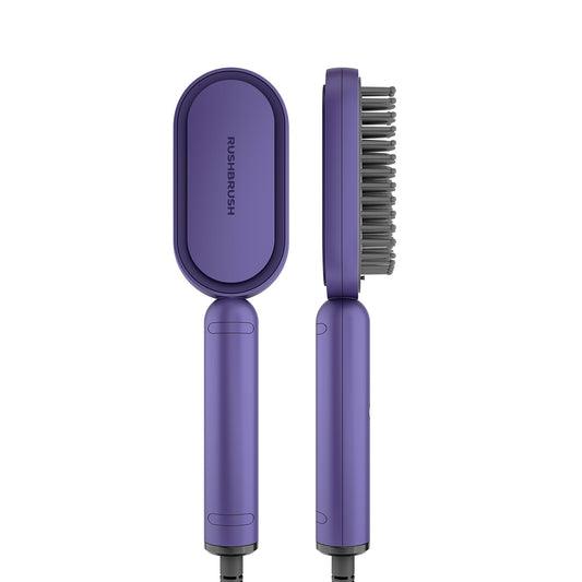 Rush Brush Hair Straightening Brush, Purple - S3 Lite