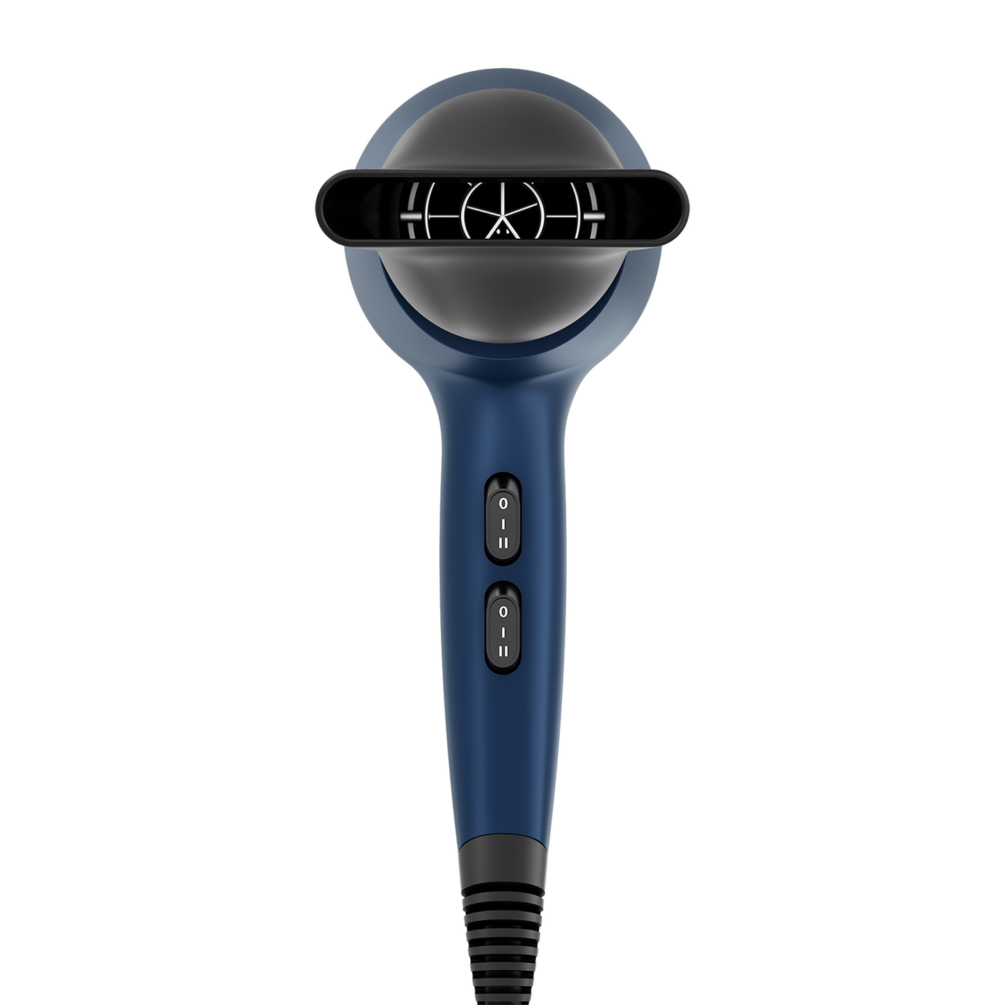 Rush Brush Hair Dryer With Attachments, 2400 Watt, Navy Blue - D3 Ultra