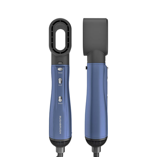 Rush Brush +6 Ceramic Air Styler, 3 Temperatures - Navy Blue