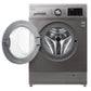 LG Front Load Inverter Washing Machine Chrome Door, 8KG, Silver - FH2J3TNG5