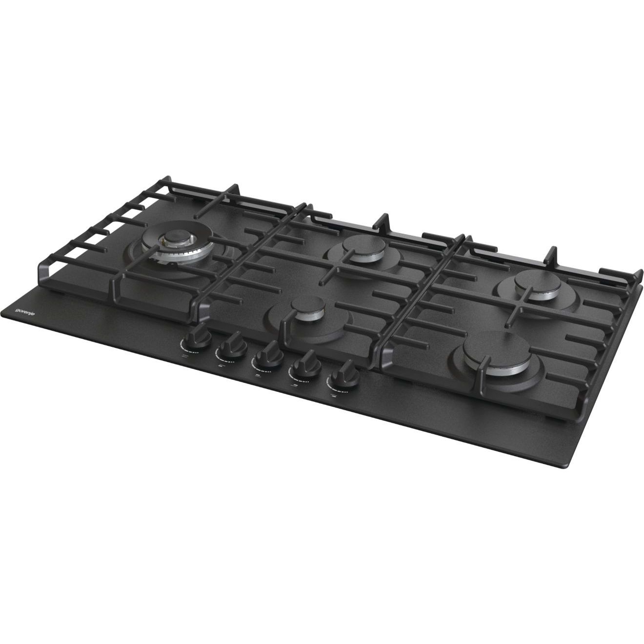 Gorenje Built-In Hob, 90 cm, 5 Gas Burners, Black- GW951MB