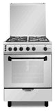 Fresh Plaza Gas Cooker, 4 Burners, 60 cm, Silver - 500017280