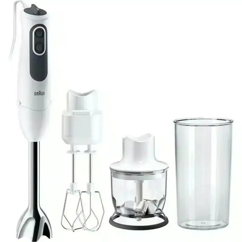 Braun Multiquick 3 Vario Hand Blender, 750 Watt, 350 ml, 11 Speeds, White - MQ3125