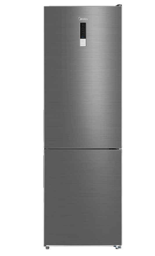 Midea No-Frost Bottom Freezer Refrigerator, 310 Liters, Silver- MDRB424FGN46
