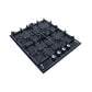 Purity Built In Heavy Duty Grids Gas Hob, 60 cm, 4 Burners, Black - HPT602G