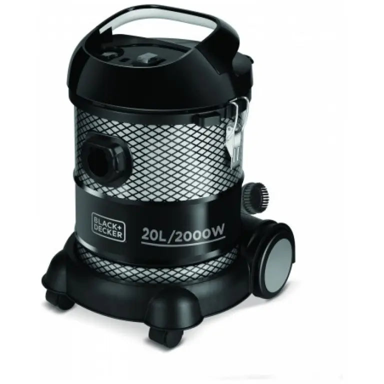 Black + Decker Barrel Vacuum Cleaner, 20 Liters, 2000 Watt, Black - BV2000